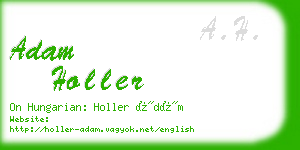 adam holler business card